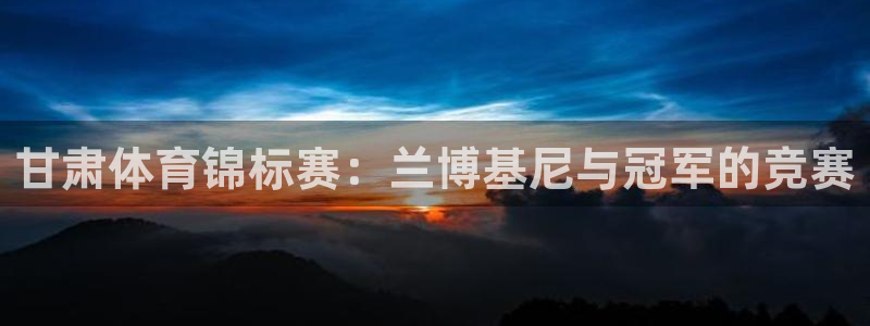 3377体育官方正版app娱乐首页网站大全：甘肃体育锦标赛：