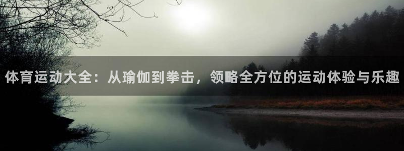  3377体育可信吗：体育运动大全：从瑜伽到拳击，领略全方位的