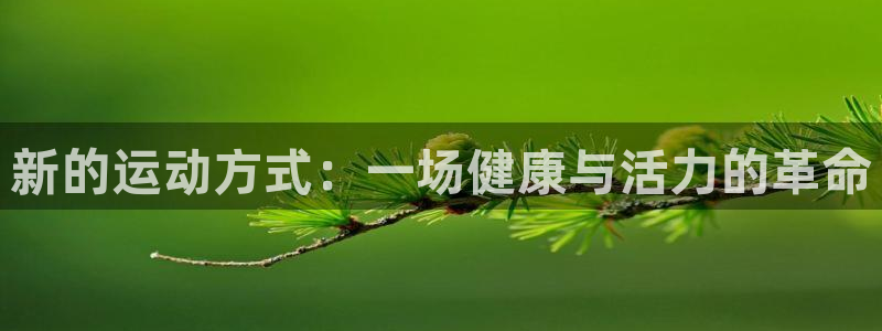 3377体育十大必吃榜：新的运动方式：一场健康与活力的革命